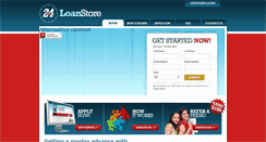 Desktop Screenshot of 24loanstore.com